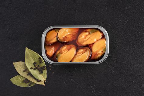 Mejillones en conserva de alta calidad
