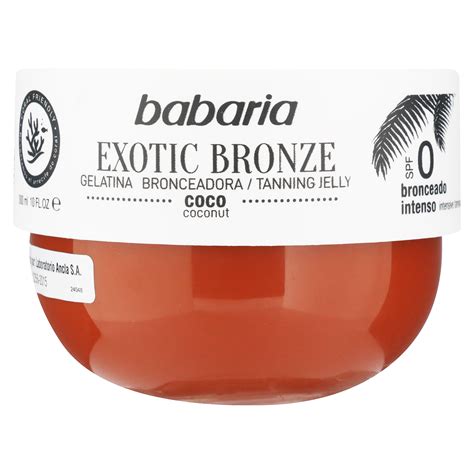 Embalaje de la Gelatina Bronceadora Babaria Coco SPF0