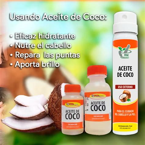 Infografía sobre los ingredientes beneficiosos del aceite de coco y zanahoria para la piel