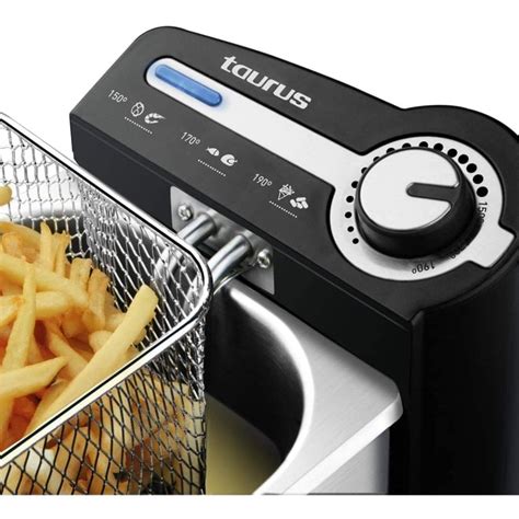 Freidora Taurus Professional 2 con sus componentes