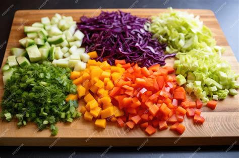 Verduras cortadas para la alboronía