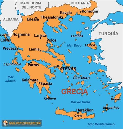 Mapa de Grecia y Turquía con las principales ciudades gastronómicas