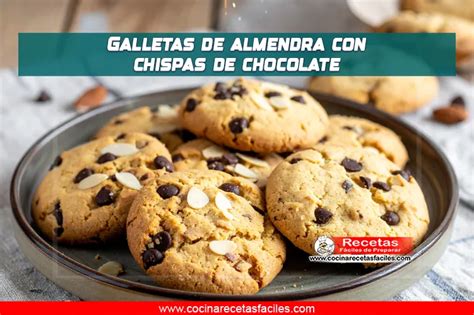 Galletas de almendra con chocolate