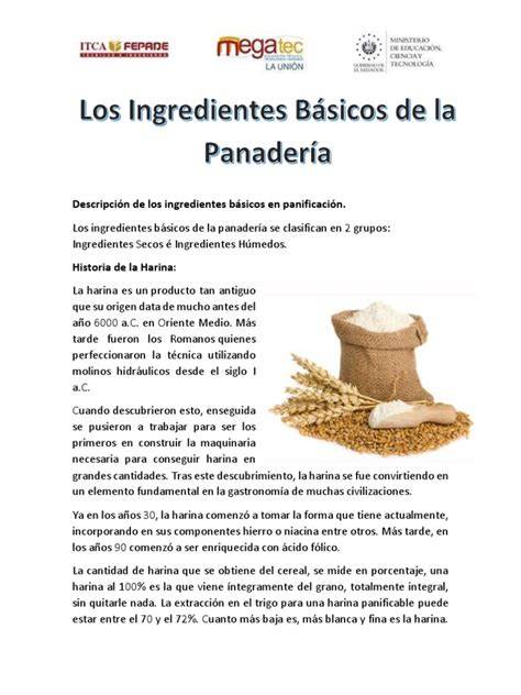 Esquema visual de los ingredientes básicos para un pan saludable