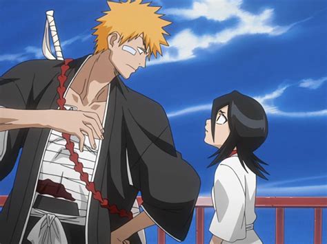 Ichigo Kurosaki con Rukia Kuchiki