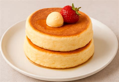 Pancakes japoneses cocinándose en sartén