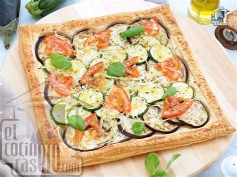 Pasos para la preparación de un hojaldre de verduras