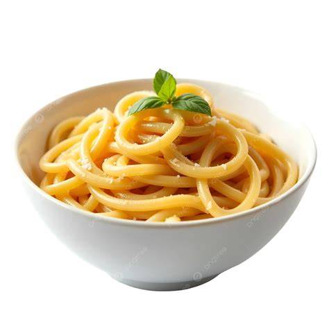 Plato servido de espagueti blanco