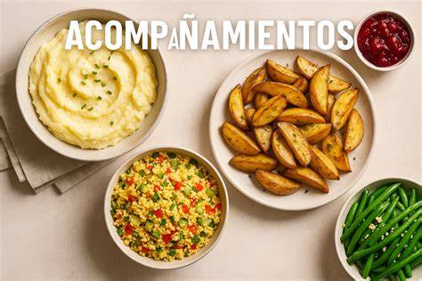 Patatas con diferentes acompañamientos