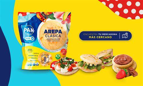 Arepas envueltas en film y congeladas