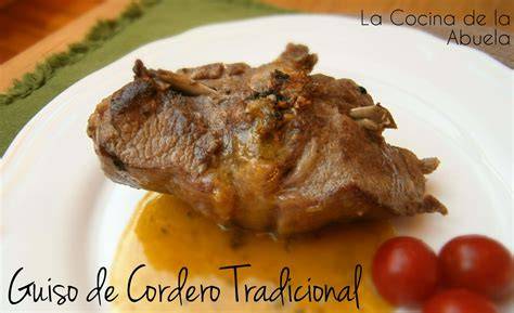 Ingredientes para guiso de cordero
