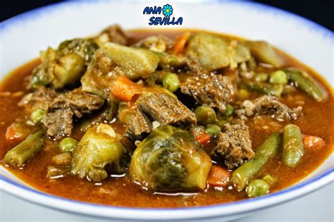Ingredientes para carne guisada con menestra