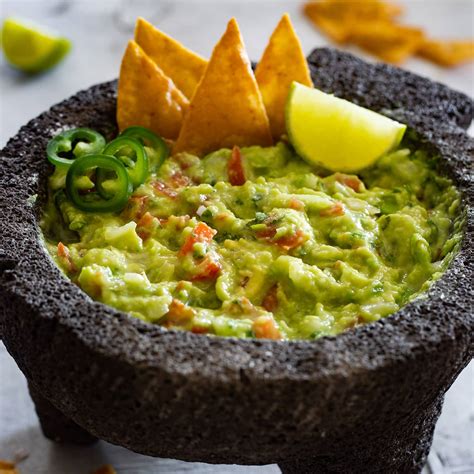 Guacamole en molcajete