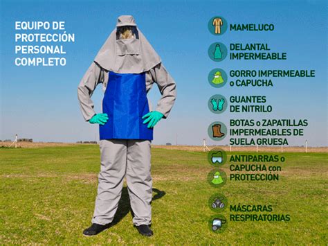 Equipo de protección personal para la aplicación de herbicidas