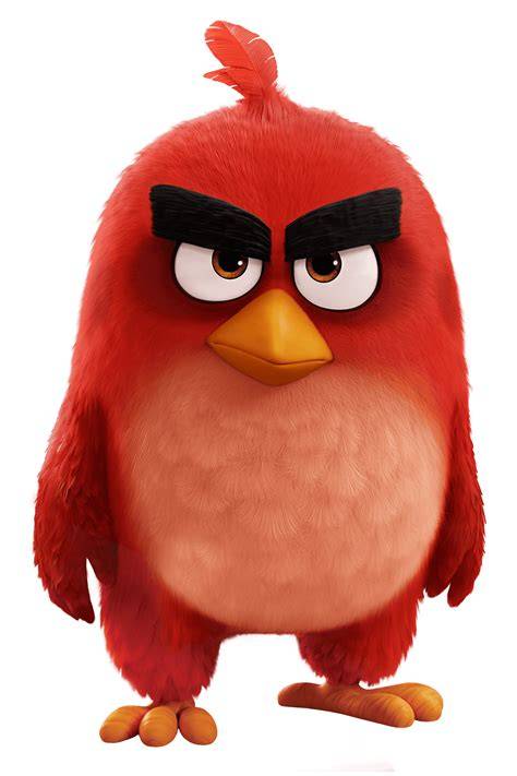 Pájaro rojo de Angry Birds hecho con boniato
