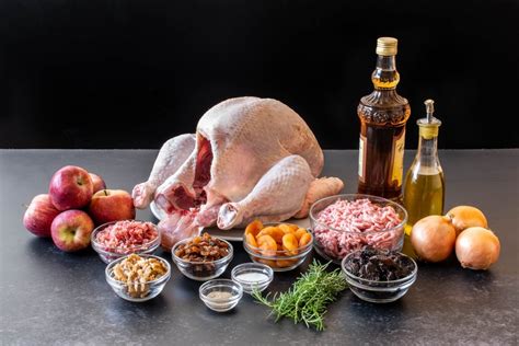 Ingredientes para el relleno del carré de cordero