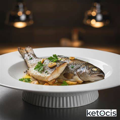 Pescadilla horneada con limón y perejil