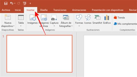 Menú de insertar símbolo en PowerPoint