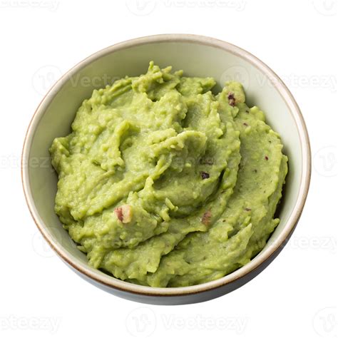 Guacamole recién hecho en un bol