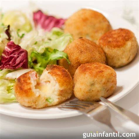 Croquetas de verduras variadas para niños