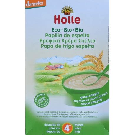Envase de papilla de espelta Holle orgánico