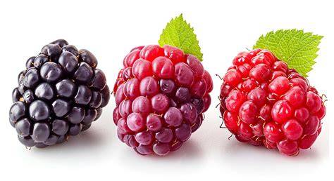 Moras frescas y coloridas