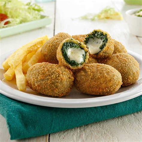Masa de croquetas de espinaca con queso