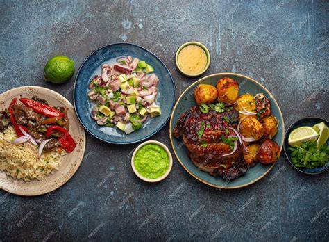 Platos variados con pollo