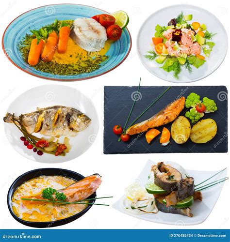 Platos de pescado variados