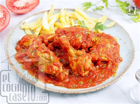 Ingredientes para pollo con tomate
