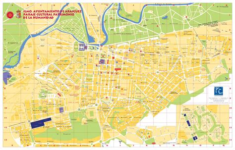 Mapa de Aranjuez con la ubicación de los restaurantes recomendados
