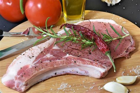 Corte de carne de cerdo magra