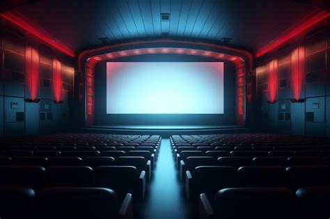 Sala de cine vacía sin público