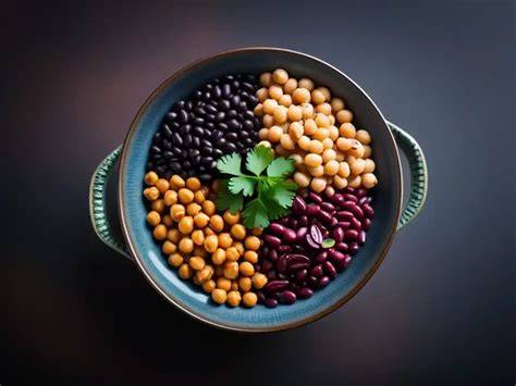 Variedad de legumbres en un cuenco