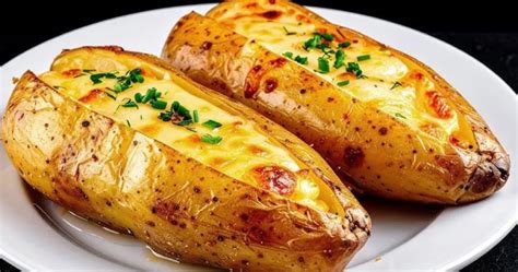 Patatas gratinadas con una ensalada fresca