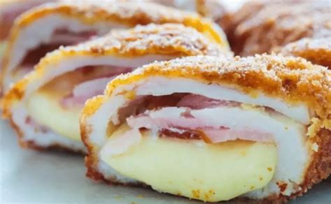 Pechugas de pollo rellenas de bacon y queso