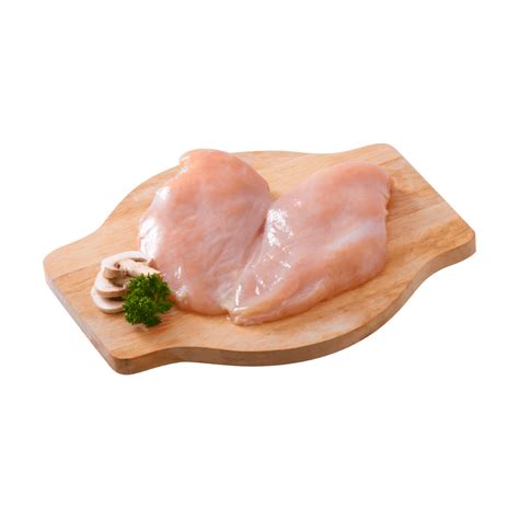 Pechuga de pollo abierta en forma de mariposa