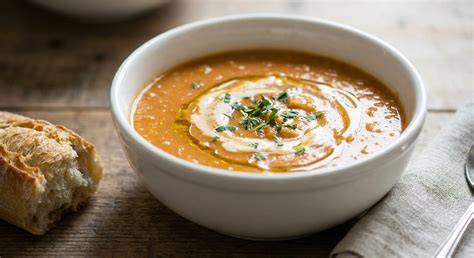 Sopa cremosa de lentejas