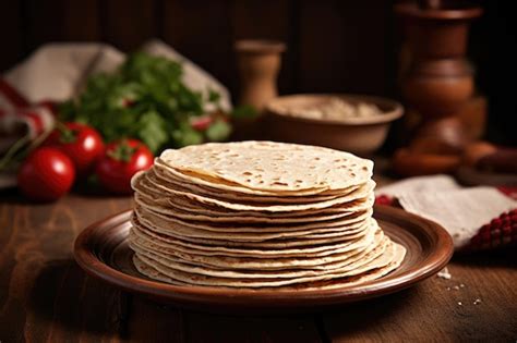 Tortillas integrales recién hechas