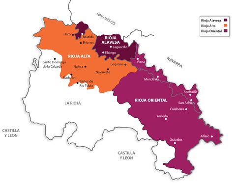 Mapa de La Rioja con la ubicación de Anguiano y la zona de producción de la alubia