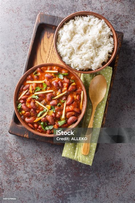 Plato de Rajma Masala con arroz basmati