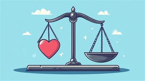 Una balanza con un signo de dólar en un lado y un corazón en el otro, mostrando el desequilibrio.