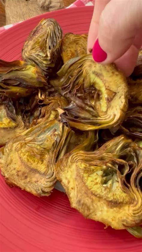 Chips de alcachofa fritos, al horno y en air fryer
