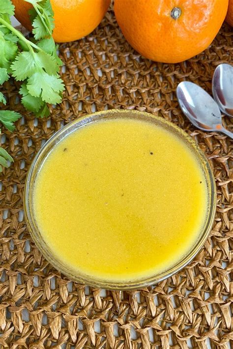 Vinagreta de naranja para acompañar pescado