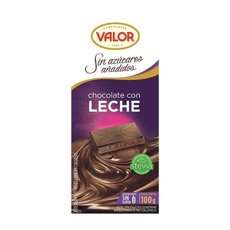 Tabletas de chocolate Valor sin azúcar con Stevia