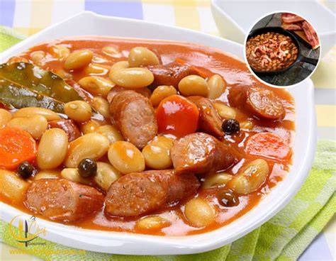 Plato de caparrones con chorizo