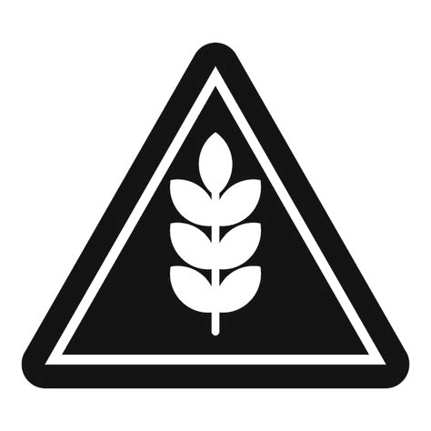 Señal de advertencia de gluten
