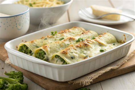 Ingredientes para canelones de brócoli y puerro
