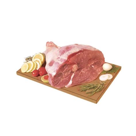 Paleta de cerdo entera en la parrilla