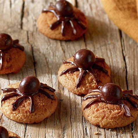 Galletas araña de chocolate para Halloween